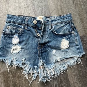 River Island denim shorts Sz 2